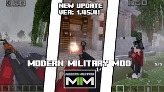 MODERN MILITARY MOD FOR MINECRAFT 1.20.60+ | NEW UPDATE! | 1.45.4