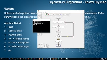 5. Algoritma ve Programlama-Kontrol Deyimleri ve Mantıksal İfadeler-FlowChart
