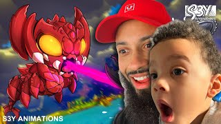 Reacting To BABY DESTROYAH VS MUTANT MEGALODON - Animation 16