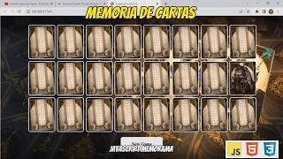JUEGO DE MEMORIA DE CARTAS (MEMORAMA) | JAVASCRIPT, HTML, CSS screenshot 5