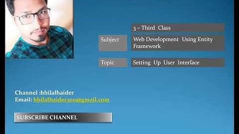 ASP.NET MVC 5 Setting Up User Interface part-3