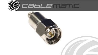 Adaptador MCX-Macho a SMA-Macho distribuido por CABLEMATIC ®