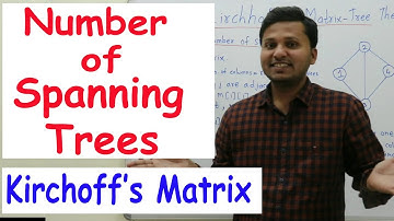 Number of Spanning trees possible in given Grpah | Kirchoff