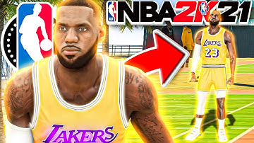 USING THE ACTUAL LEBRON JAMES MY PLAYER ON NBA2K21 CURRENT GEN- DEMIGOD SMALL FORWARD
