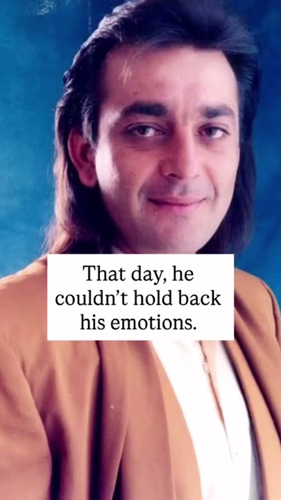 Sanjay Dutt and Sunil Dutt cried for real in the last scene of Munna Bhai MBBS- it was not acting.