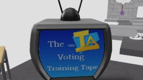 The um IA Voting Training Tape | Item Asylum