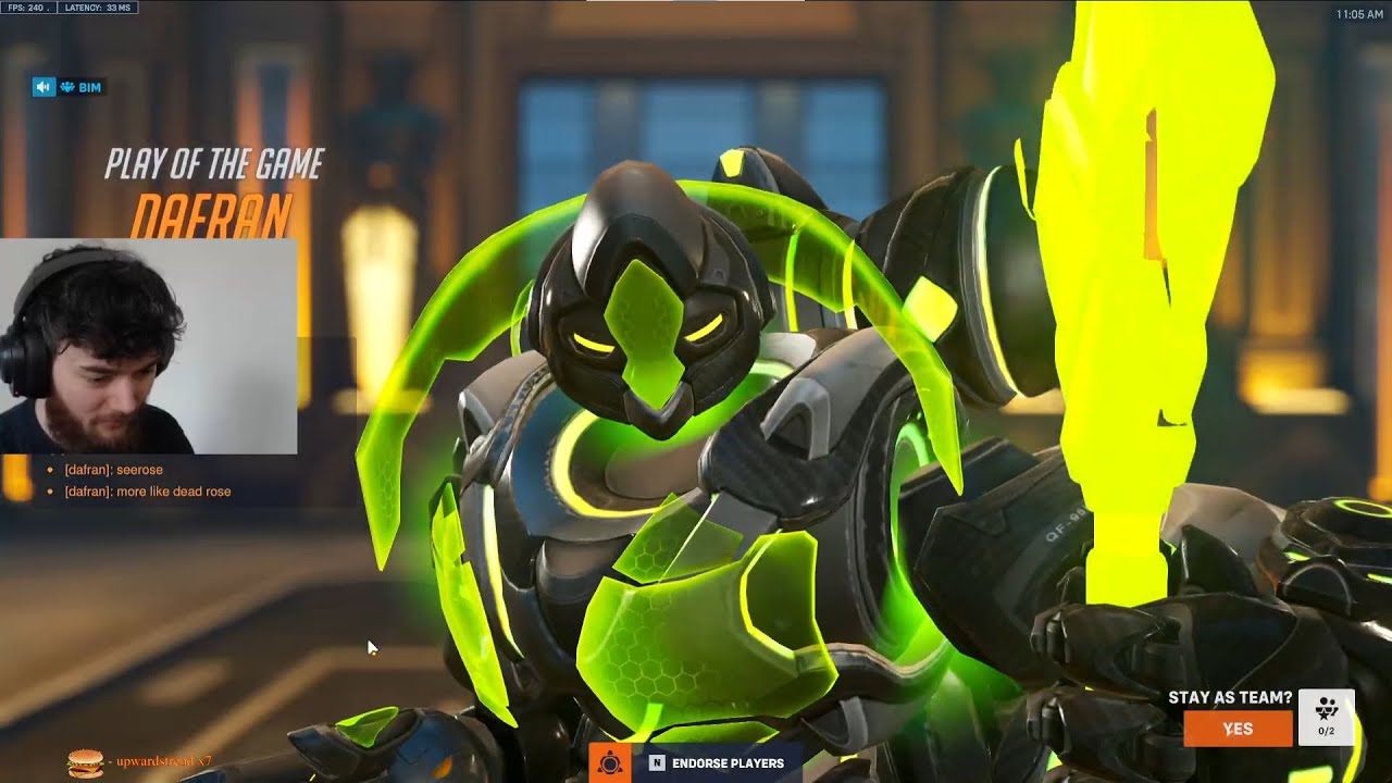 POTG! ORISA! DAFRAN D.VA + REINHARDT + ORISA OVERWATCH 2 GAMEPLAY SEASON 10