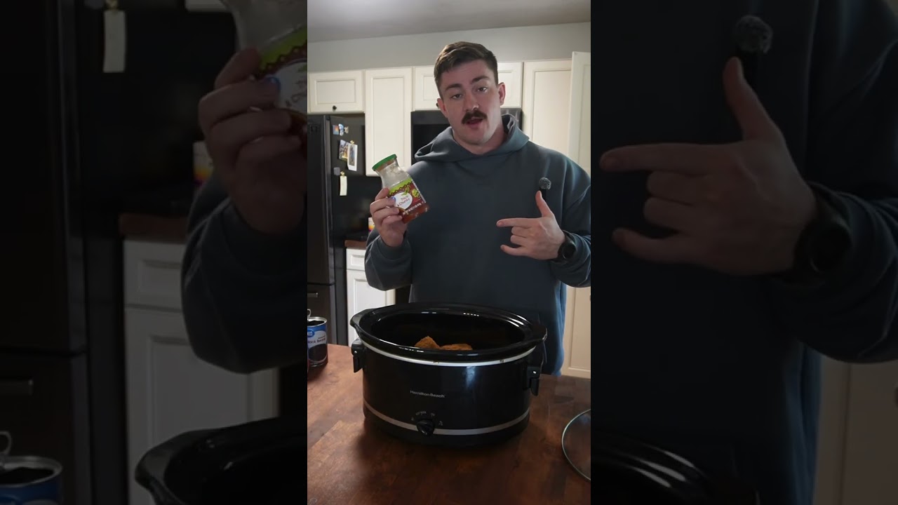 Приготовление еды с профессиональным стронгменом 