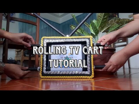 HOW TO MAKE SIMPLE INSTRUCTIONAL MATERIAL FOR TEACHERS (ROLLING TV CART)