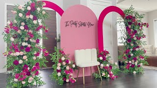 Information DIY- How to stitch cover for open arch Diy- Floral Arch Update