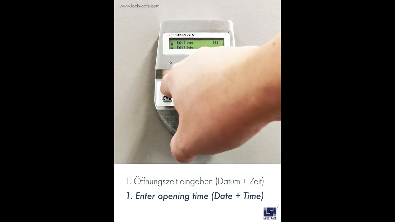 Tecnosicurezza TechMaster: Zeitschloss hinzufügen – Add a time lock – by Lock4Safe