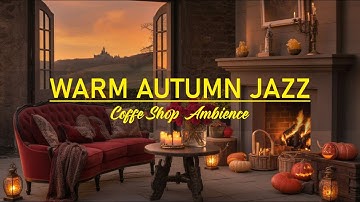Cozy Cabin in the Autumn Forest - Smooth Jazz Melodies for Relaxation and Deep Sleep | Live 24/7