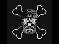 Skull and bones embroidery file, sugar skull crossbones pattern