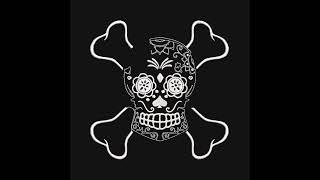 Skull and bones embroidery file, sugar skull crossbones pattern