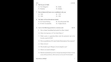 10th social science english medium model question paper 2022-2023