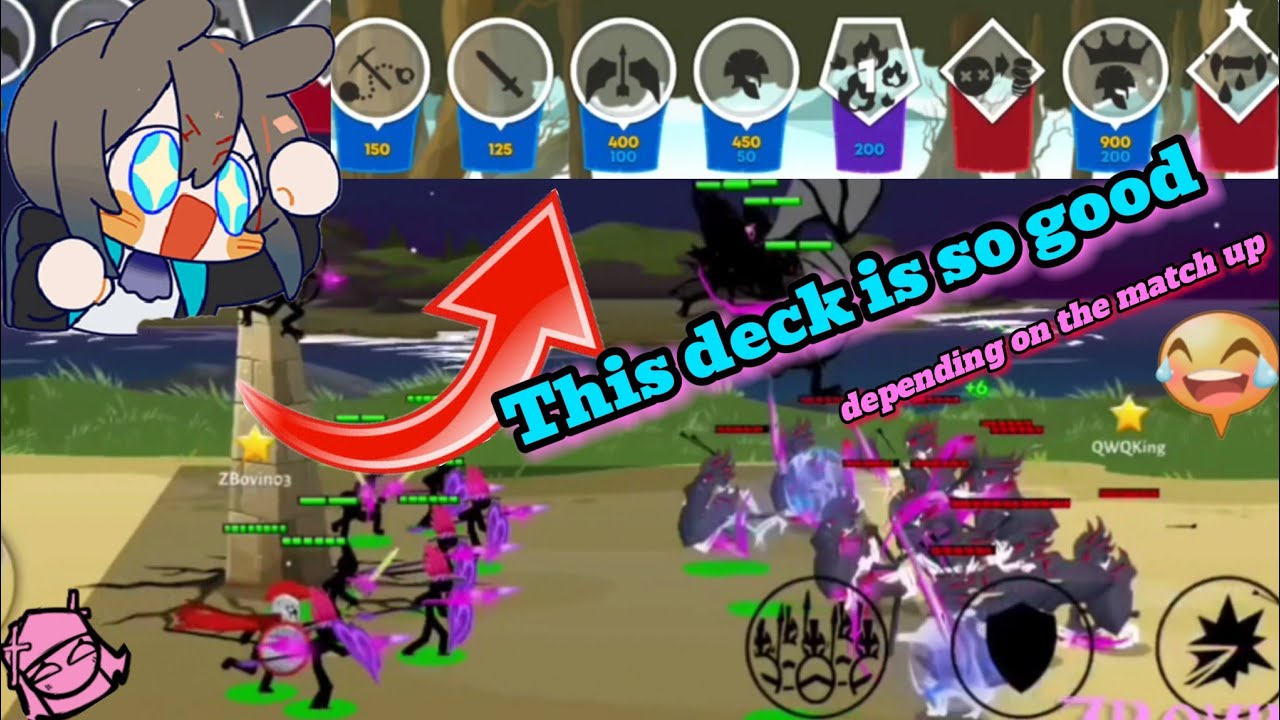 I love this deck in Stick War 3 Multiplayer so much! - YouTube