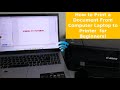 How to Print a Document From Computer Laptop to Printer  for Beginners!