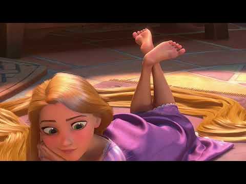 Rapunzel’s feet swaying for 5 minutes