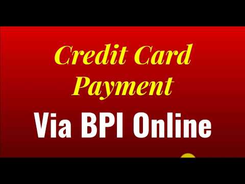 BPI Online Banking: How To Pay Credit Card Bills Online