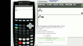 JRO(20+ x) VIDEO series..How to Use nCr on the TI 84 "Old School" The Right Way