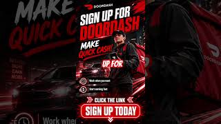 DoorDash, Make Money Fast 2026! Click the Link To Sign Up Today! Easy Fun Side Hustle! #fastmoney