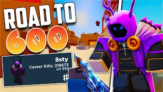 I HIT LEVEL 550 in Arsenal! Road To Level 600 (Roblox Arsenal)