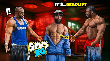 Anatoly uncut pranks !Anatoly gym prank !Pretending Cleaner in gym one arm Prank