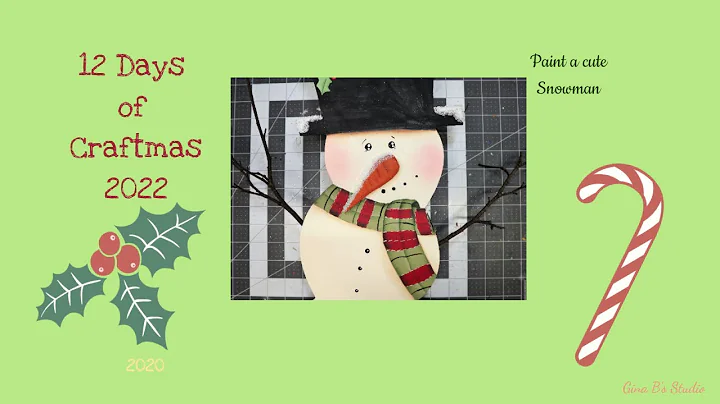 Make a cute snowman out of MDF// 12 Days of Craftm...