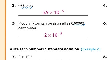 Scienticif notation with Negative Powers of 10 Lesson 15.3 Guided Practic