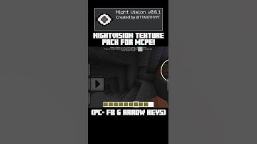 Nightvision/Fullbright For MCPE! (Android, iOS & Windows) #minecraft #texturepack #mcpe #texturepvp