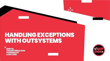 OutSystems Quick Tips // Handling Exception with OutSystems