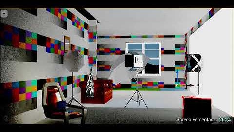 Unreal Engine 4.24.1 + Screen-Space Global illumination test series 5/100