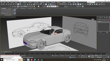 3dsmax Tutorials, Learn 3D Modeling a Car from Scratch in 3dsmax. ( Part 9)