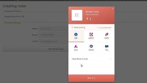 Integrating Razorpay with django