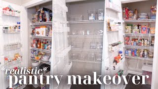 *realistic* pantry organization *before & after*  2024