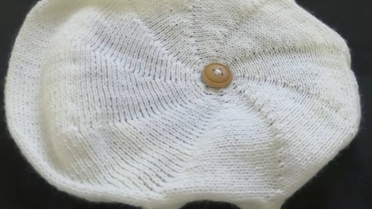 como fazer boina italiana em tricô à máquina