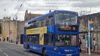 Onboard | Bluestar Scania CN230UD Omnicity | 1131 - HF58 KCK | 16 to Townhill Park