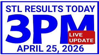 Stl results today 3pm draw April 25, 2026 stl swer3 swer4 pares pcso stl