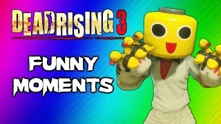 Dead Rising 3 Funny Moments Gameplay 3 - Invisible Zombie Glitch, Duck Gloves, Party Slapper Fun