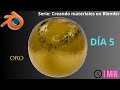 Cómo Crear Material de Oro en Blender | Texturizado Procedural