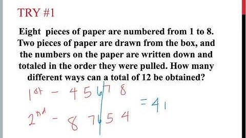 Pre-Calc 9.6 pt. 1 Counting Principles