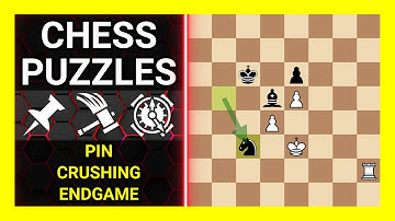 Chess Puzzles to Practice. Themes: Pin, Crushing, Endgame. Learn Chess