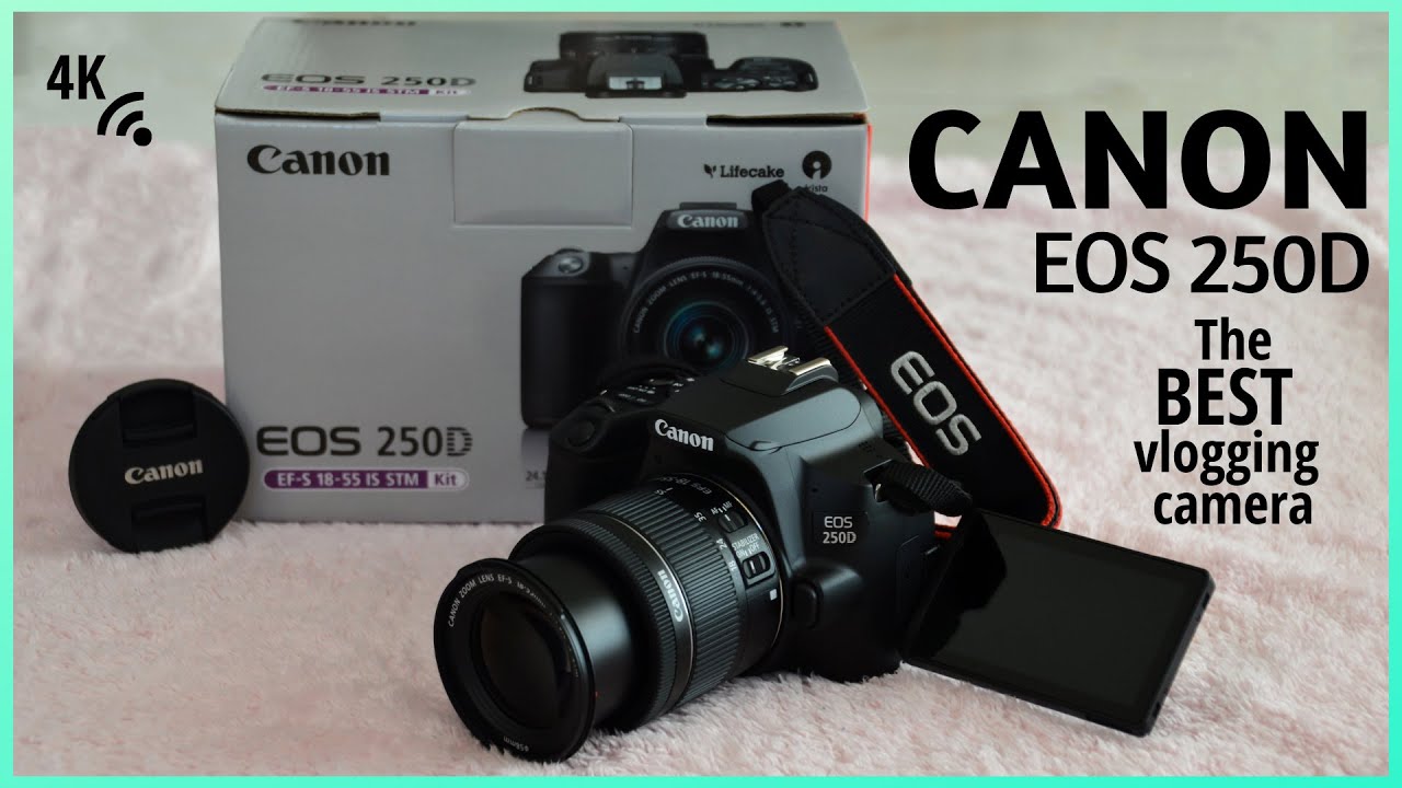 UNBOXING CANON EOS 250D, THE BEST VLOGGING CAMERA, WORLD'S LIGHTEST DSLR  CAMERA