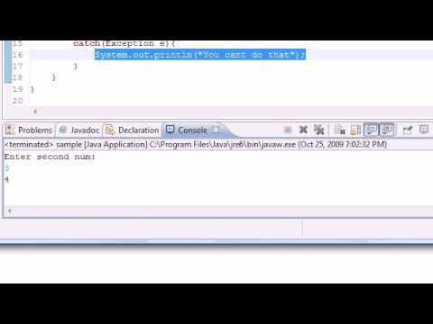 Java Programming Tutorial   82   Exception Handling