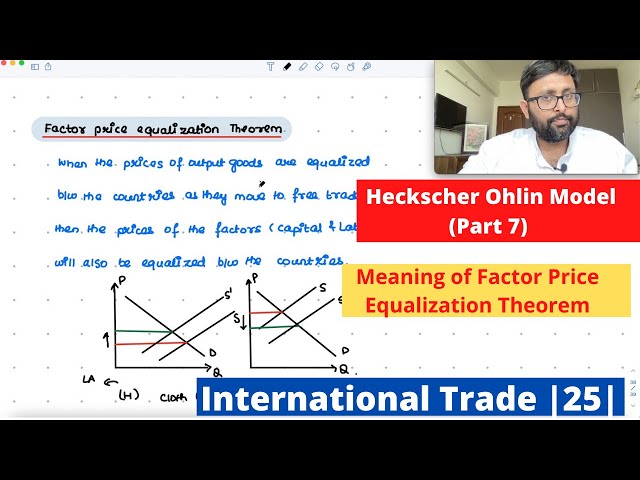 [International Trade] HO Theorem | Part 8 | Meaning of Factor Price Equalisation Theorem | 25 |