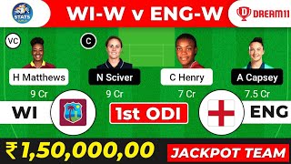 WI W vs EN W Dream11, WI W vs ENG W ODI Dream11 Team, WI W vs ENG W Dream11 Prediction, WI W vs EN W