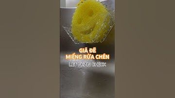 Này giúp miếng rửa chén khô ráo, không ẩm mốc, không mùi khó chịu #letnhancheck #review #scrubdaddy