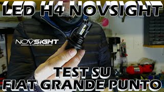 Test lampadine LED H4 Novsight su Fiat GRANDE PUNTO