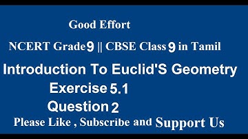 NCERT Grade 9|| CBSE Class 9  - Introduction To Euclid