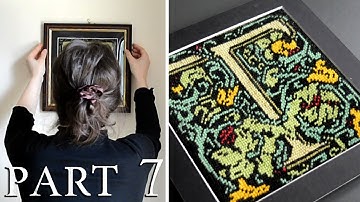 Finishing, Framing and Mounting my Needlepoint | William Morris Needlepoint Tapestry | Part 7
